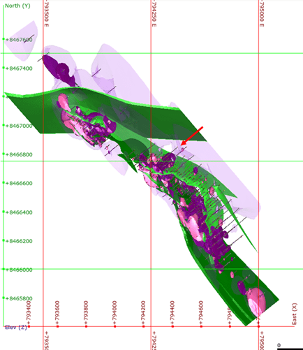 Dados fornecidos pelo Modelo Geológico ao Planejamento de Mina